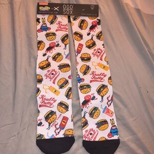 Krabby Patty Patterned Socks
